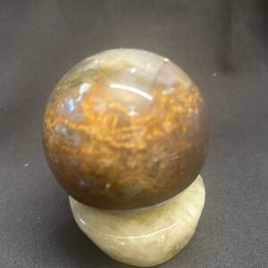 Pettrified wood sphere 67 mm 429 g